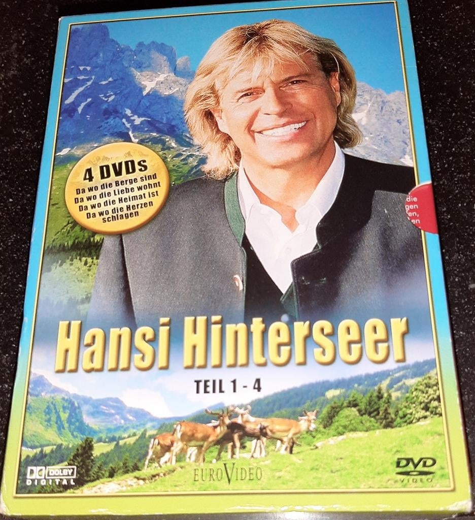 Hansi Hinterseer teil 1-4 4dvdbox, Alle leeftijden, Boxset, Muziek en Concerten, Ophalen of Verzenden
