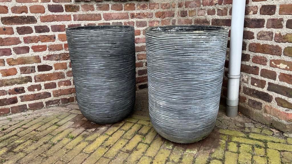 2x Sierpot Planten Capi Nature RinNL Vaas Elegant, Ophalen, Overige materialen, Gebruikt, Minder dan 60 cm