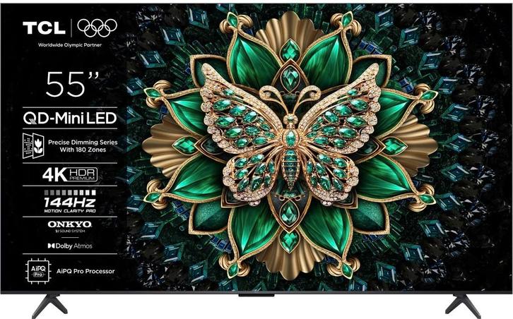 tcl 55c6k, Audio, Tv en Foto, Televisies, Nieuw, QLED, 100 cm of meer, 4k (UHD), Overige merken, 120 Hz, Smart TV, Ophalen