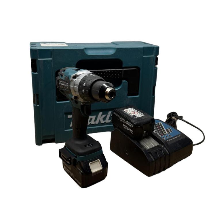 Makita DHP481 18V Accu Klopboor En Schroefmachine Met Koffer, Doe-het-zelf en Verbouw, Gereedschap | Boormachines, Zo goed als nieuw