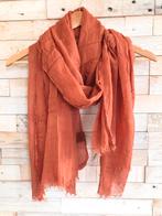 Grote sjaal brique 100% katoen, Ophalen of Verzenden, Nieuw, Maat 46/48 (XL) of groter, Sjaal