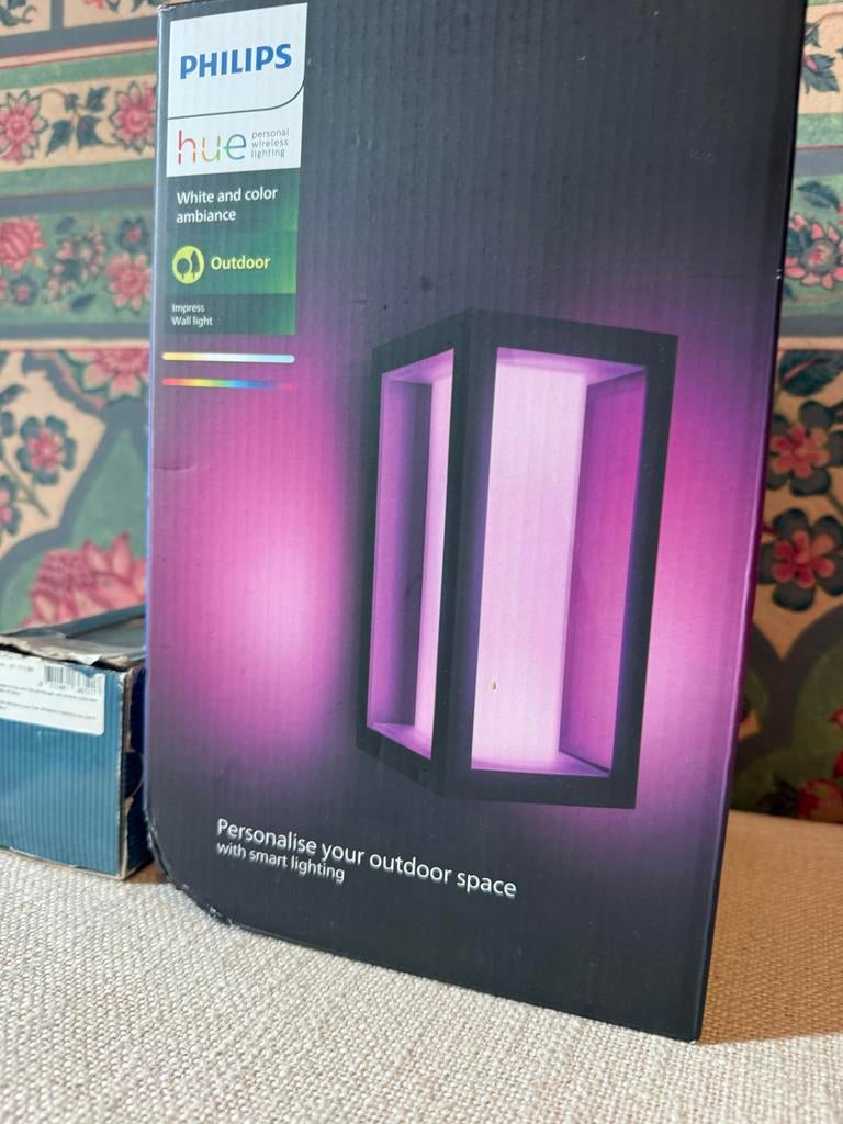 Philips Hue Impress Outdoor Wandlamp - White & Color Ambianc, Ophalen, Minder dan 50 watt, Wandlamp, Netvoeding