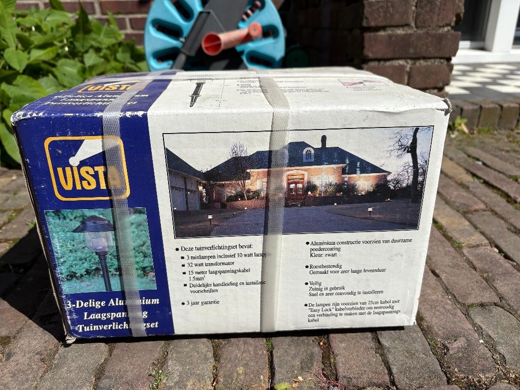 Nieuwe complete Tuinverlichtingset, Ophalen, Minder dan 50 watt, Staande lamp, Netvoeding