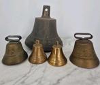 Vintage Messing Klokken Set | 5 Stuks | Scheepsklokken, Ophalen of Verzenden