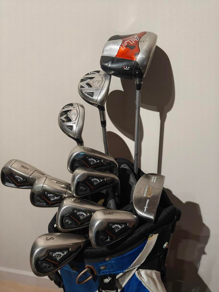 Complete MODERNE golfset dames callaway fusion/ tas + trolle, Sport en Fitness, Golf, Ophalen of Verzenden, Zo goed als nieuw