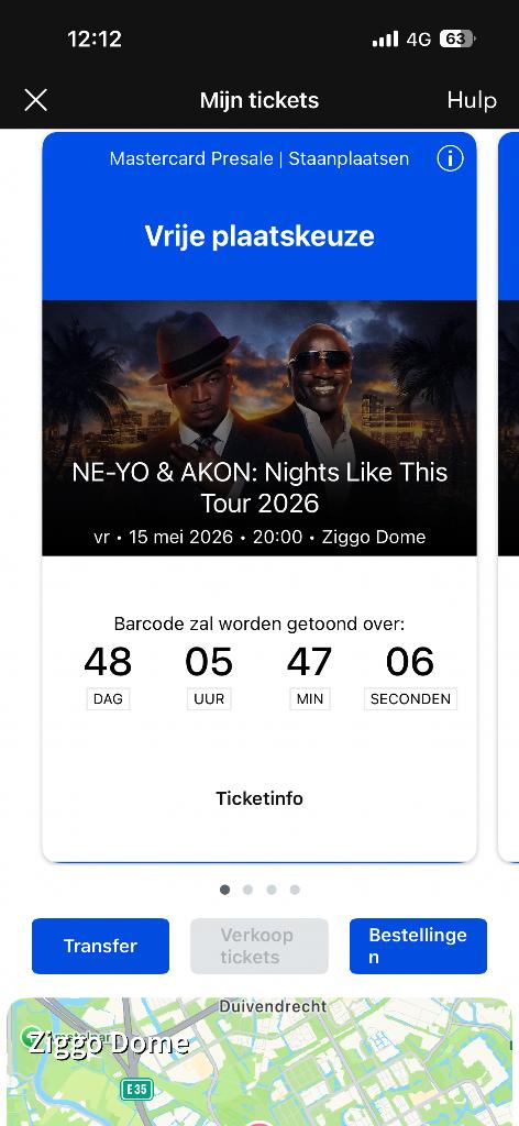 Neyo en Akon Concert 15 mei, Eén persoon, Mei
