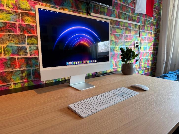iMac 24" M3 Zilver - NIEUWSTAAT - 16 GB geheugen, Computers en Software, Apple Desktops, Zo goed als nieuw, iMac, SSD, Onbekend
