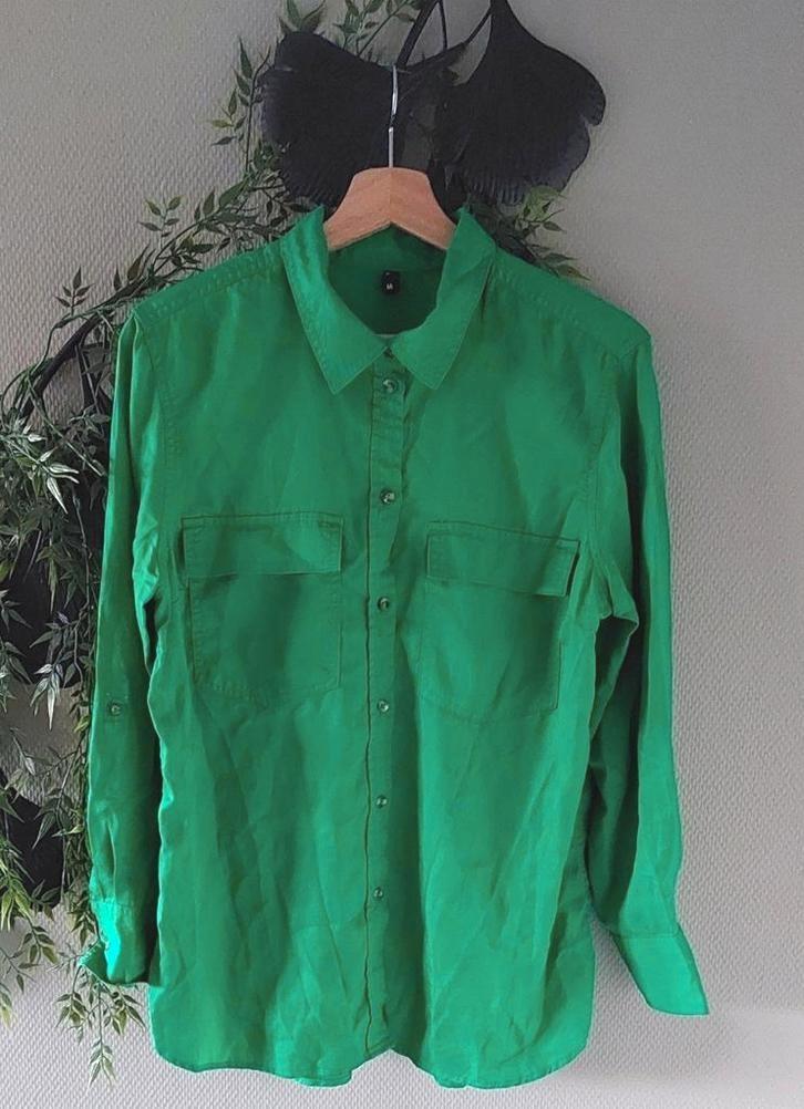 HEMA Blouse groen M/L🙂, Kleding | Dames, Blouses en Tunieken, Zo goed als nieuw, Maat 42/44 (L), Groen, Ophalen of Verzenden