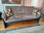 3 zits Leolux bank alcantara met leer, Ophalen of Verzenden, Gebruikt, Leer