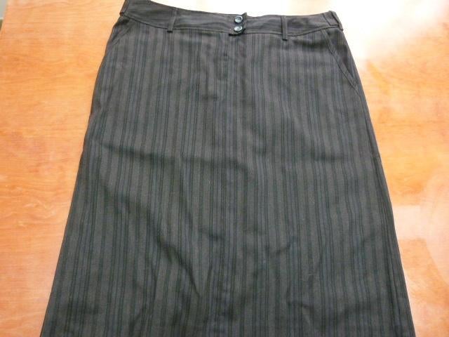 Bernd Berger rokje gevoerd in bruin zwart tinten maat L 42, Bernd berger, Bruin, Maat 42/44 (L), Ophalen of Verzenden