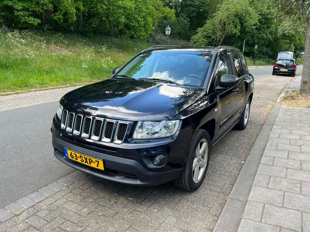 Jeep Compass 1.4 Limited (2012) - Benzine + Aardgas - Zuinig, 1998 cc, 450 kg, Beige, Blauw