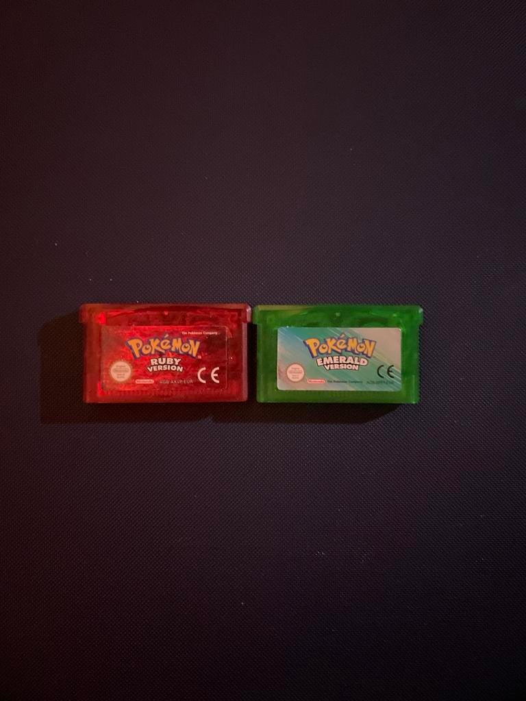Pokémon Ruby & Emerald (Game Boy Advance) - Defect, Spelcomputers en Games, 1 speler, Ophalen of Verzenden, Role Playing Game (Rpg)