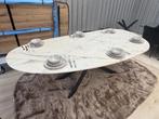 Unieke Eettafel Portugees Marmer 270x130 Actie €1299, Huis en Inrichting, Ophalen, Inrichting op maat, Vijf personen of meer, Overige vormen