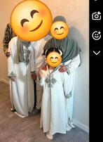 Moeder en dochters jurken te koop kaftan jellaba, Wit, Ophalen of Verzenden, Zo goed als nieuw, Maat 34 (XS) of kleiner