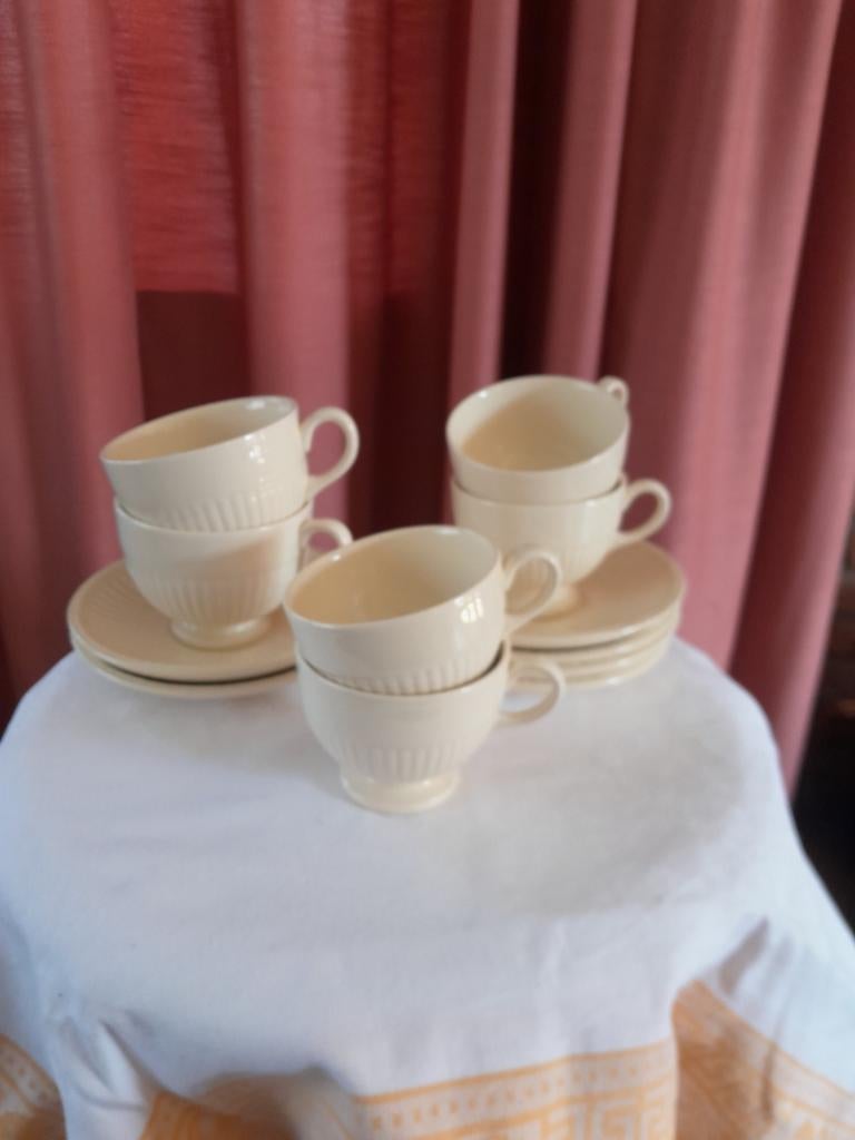 Wedgwood Edme Kop en Schotel Set - 6 Stuks, Huis en Inrichting, Keuken | Servies, Ophalen of Verzenden, Zo goed als nieuw, Wedgwood
