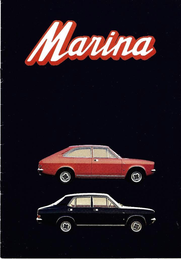 Folder Morris Marina 1971, Boeken, Auto's | Folders en Tijdschriften, Gelezen, Overige merken, Ophalen of Verzenden