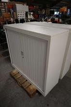 Witte archiefkast kantoorkast dossierkast roldeurkast, Huis en Inrichting, Kasten | Roldeurkasten en Archiefkasten, Gebruikt, 100 tot 150 cm