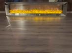 Moderne elektrische sfeerhaard met spiegelrand, Ophalen, Zo goed als nieuw, Vrijstaande haard, Elektrische haard