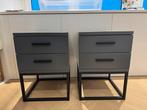 Swiss Sense Cube nachtkastjes - Antraciet & zwart, Ophalen, Overige materialen, Gebruikt, Minder dan 45 cm