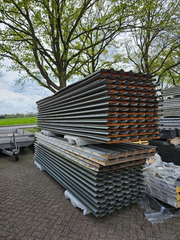 Gebruikte sandwich panelen 40mm, Doe-het-zelf en Verbouw, Platen en Panelen, Ophalen of Verzenden, Gebruikt, Overige materialen