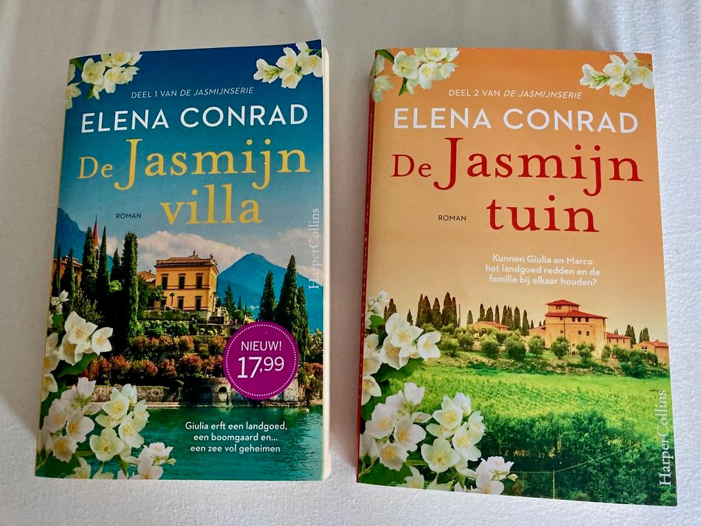 Elena Conrad-De Jasmijnvilla + De Jasmijntuin per stuk €4,50, Ophalen of Verzenden, Zo goed als nieuw