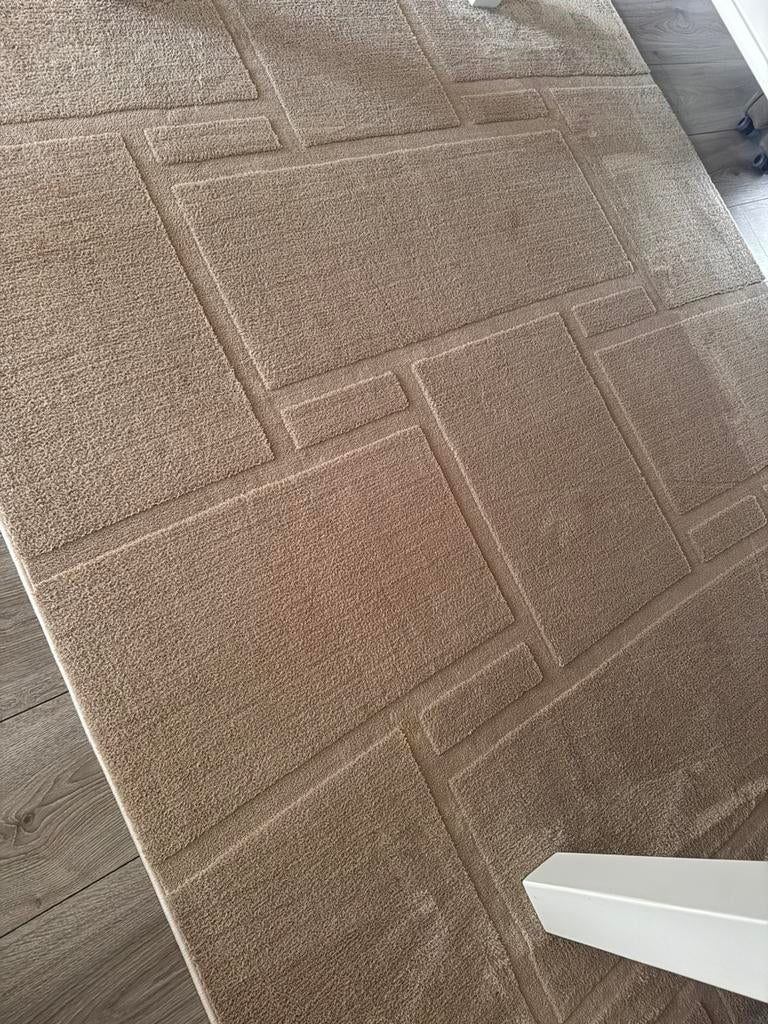 Vloerkleed 160x230.  2 stuks, Ophalen, Beige, Zo goed als nieuw, Minder dan 10 m²