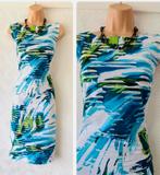 Frank Lyman elegante jurk wit met blauw tinten maat 46/48, Kleding | Dames, Overige kleuren, Verzenden, Maat 46/48 (XL) of groter