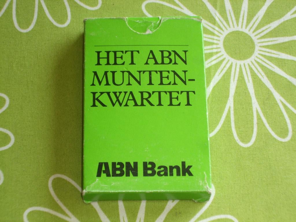 Het ABN munten kwartet - ABN Bank, Verzamelen, Ophalen of Verzenden, Gebruikt, Kwartet(ten)