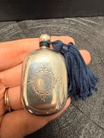 Antieke Zilveren Parfumflesje met Kwastje - 800 Zilver, Antiek en Kunst, Verzenden, Zilver
