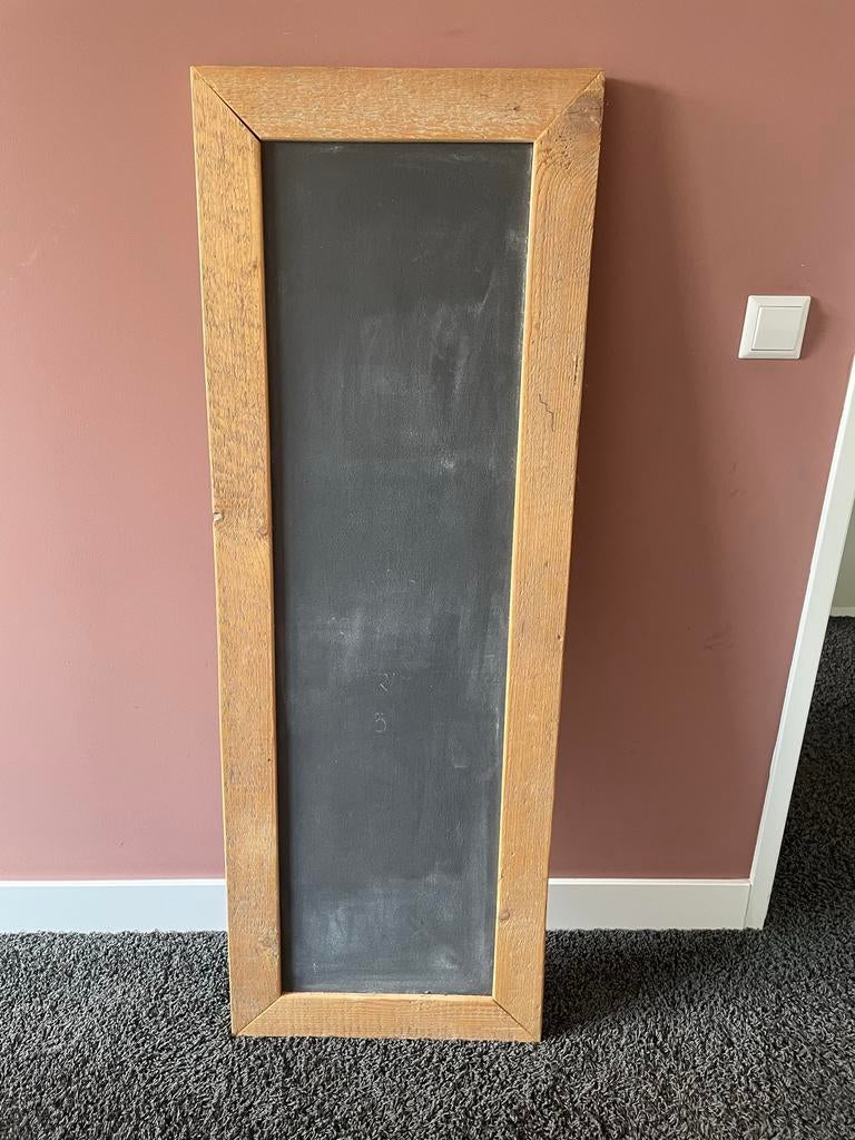 Groot krijtbord met stijgerhout, Ophalen, Zo goed als nieuw, Krijtbord