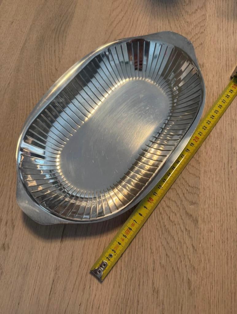 Antieke WMF broodschaal verzilverd (groot 30cm), Ophalen of Verzenden, Zilver