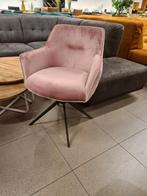 Nieuwe Eleonora pull eetkamerstoel draaibaar roze velvet €95, Huis en Inrichting, Stoelen, Ophalen, Industrieel landelijk barok brocante koloniaal boheems vintage