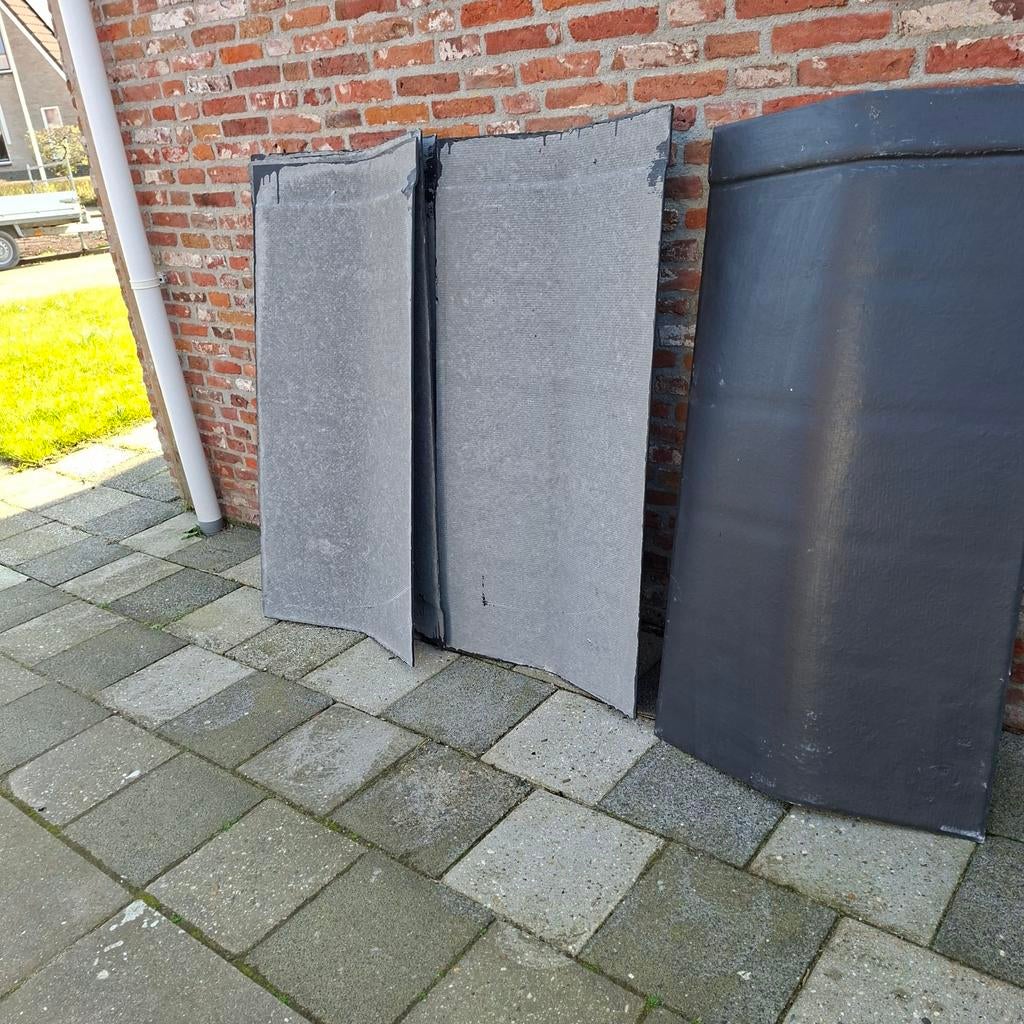 Nokplaten (5 stuks) - Geen asbest, Ophalen, Minder dan 5 m², Dakpannen