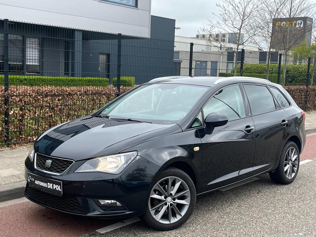 SEAT Ibiza ST 1.2 TSI Itech Climate/Cruise-control Half-lede, Auto's, Seat, Voorwielaandrijving, Gebruikt, Zwart, Leder en Stof