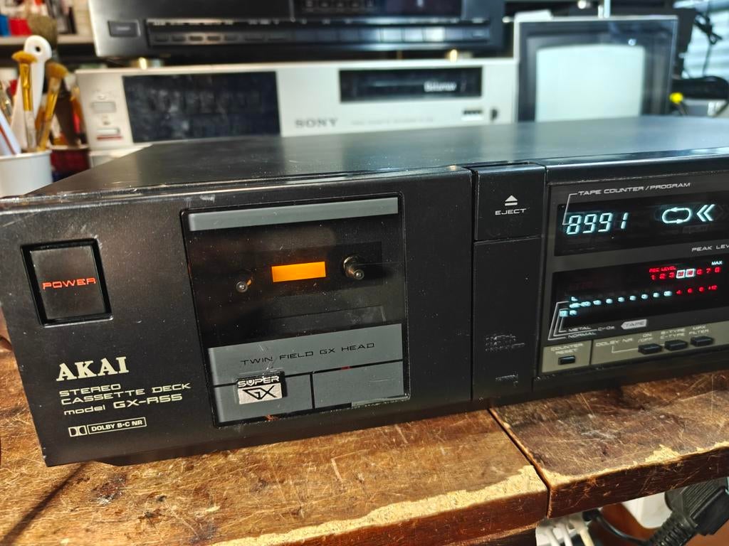 Akai GX-R55 cassettedeck – GX koppen – autoreverse –, Ophalen of Verzenden, Akai