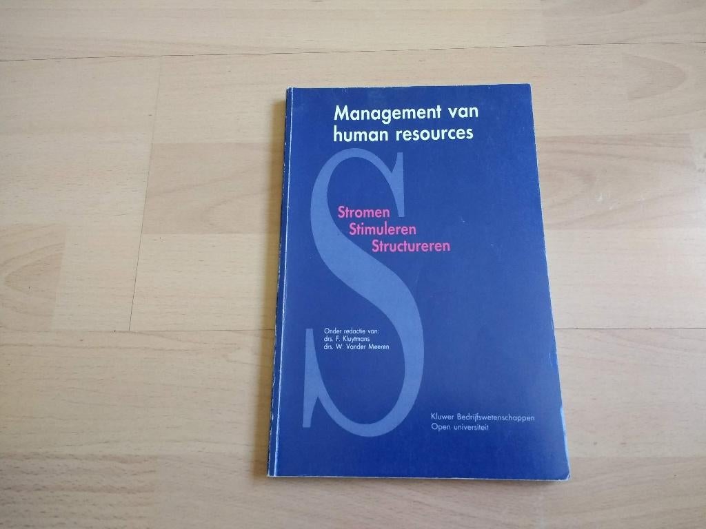 Management van resources Stromen Stimuleren Structureren, Boeken, Studieboeken en Cursussen, Zo goed als nieuw, HBO, Alpha, Ophalen of Verzenden