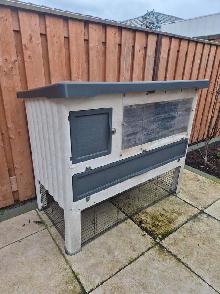 Te koop ferplast grand lodge 140 konijnenhok, Dieren en Toebehoren, Knaagdieren en Konijnen | Hokken en Kooien, Gebruikt, Hok