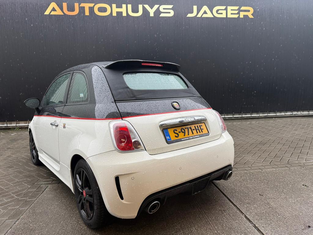 Fiat 500 C 1.4-16V Abarth Automaat Cabrio, Auto's, Fiat, Euro 5, Zwart, 4 cilinders, Cabriolet