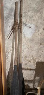 Oude Franse houten peddels, Ophalen, Gebruikt, Enkelbladige peddel