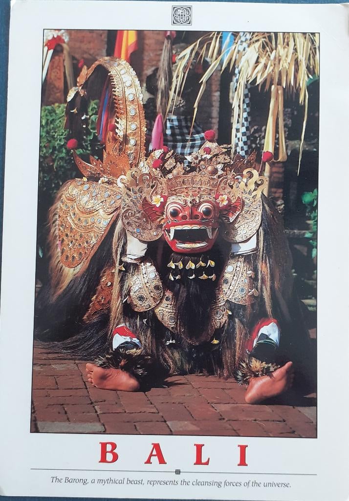 Ansichtkaart Indonesie Bali, Verzamelen, Ophalen of Verzenden, 1980 tot heden, Gelopen, Buiten Europa