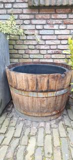 Half wijnvat., Ophalen, Rond, Hout, 60 cm of meer