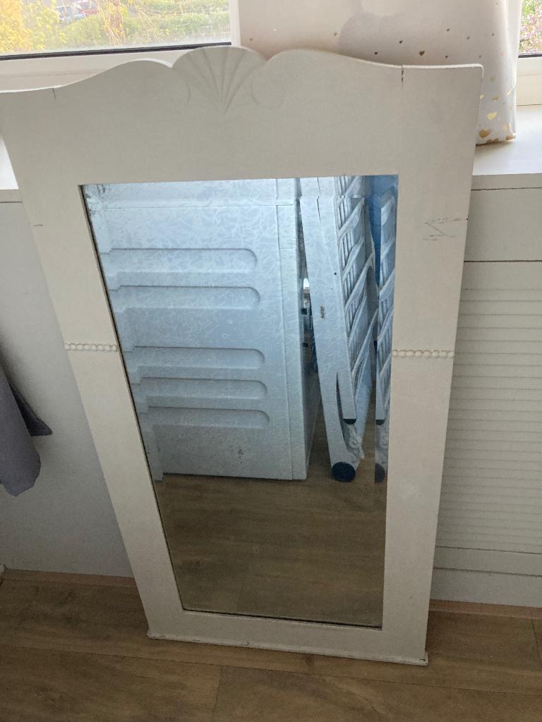 Spiegel, Antiek en Kunst, Ophalen, Rechthoekig, 50 tot 100 cm, 100 tot 150 cm