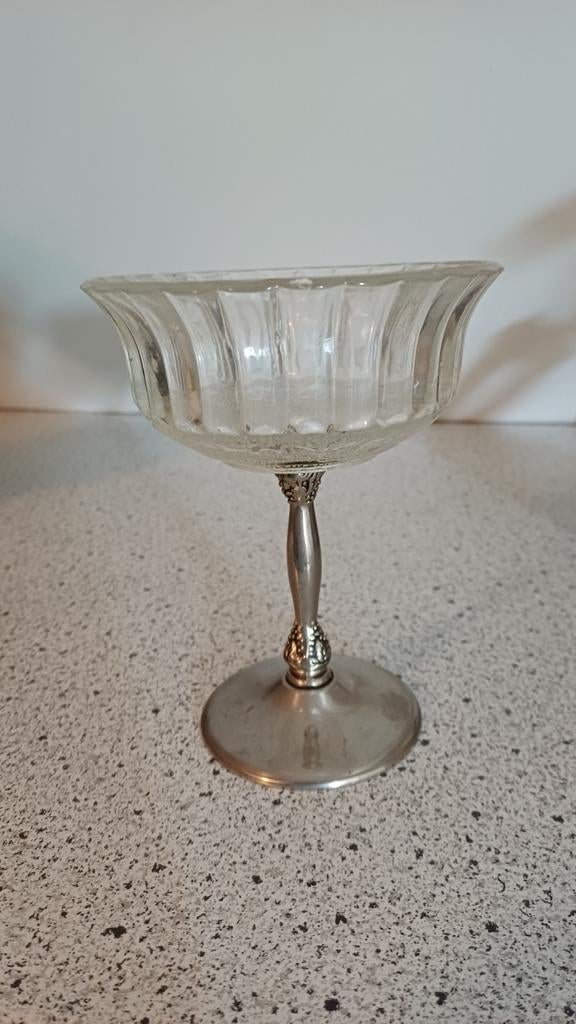 Vintage Glazen Dessertschaaltje snoep, Ophalen