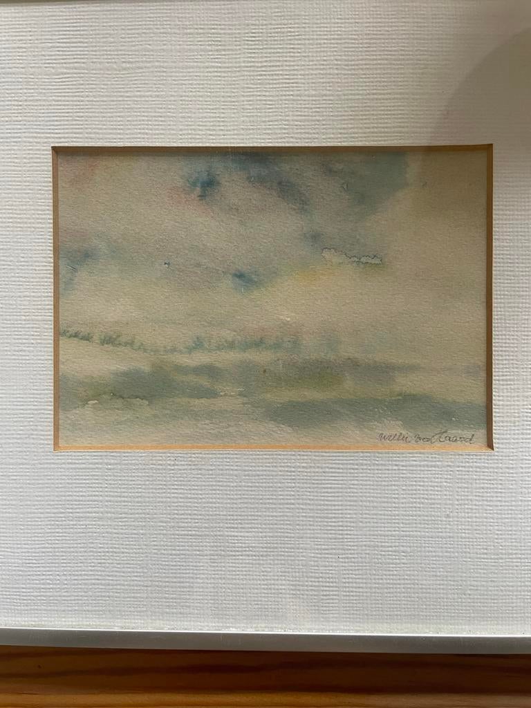 Aquarel van Willie van Haard - Ingelijst, Antiek en Kunst, Ophalen