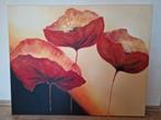Schilderij met rode klaprozen - 100x80 cm, Ophalen