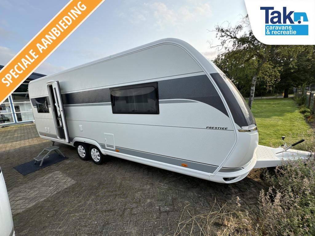 Hobby Prestige 650 UFF TOP Chiq, NU MET HOGE KORTING, Caravans en Kamperen, Caravans, Rondzit, Hobby, 7 tot 8 meter, Bedrijf