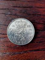Zilveren 2 1/2 Gulden 1959 Juliana, Koningin Juliana, Zilver, Ophalen of Verzenden, Losse munt