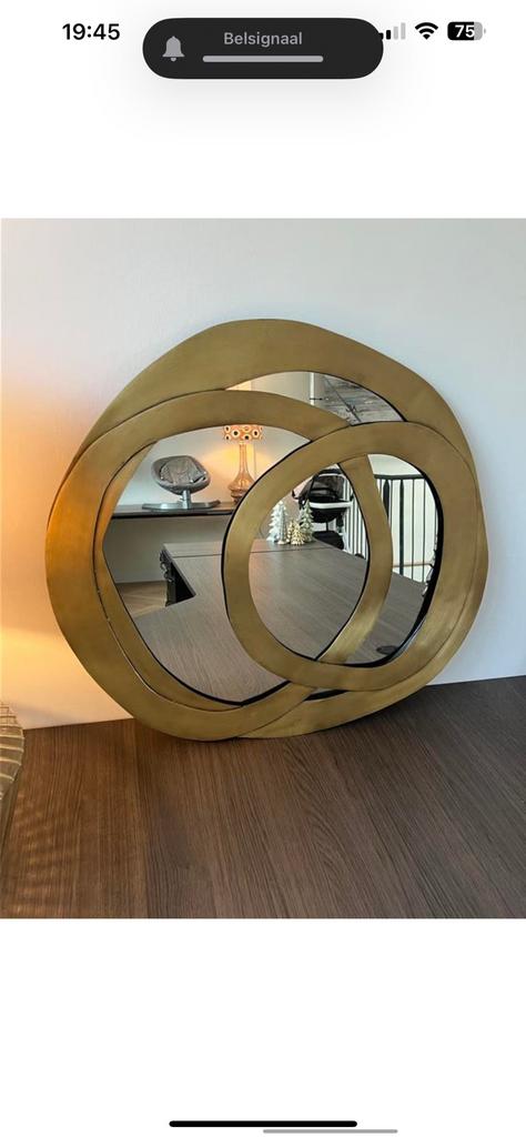 Lifestyle spiegel goud!!, Huis en Inrichting, Woonaccessoires | Spiegels, Ophalen, Zo goed als nieuw, Minder dan 100 cm, Rechthoekig