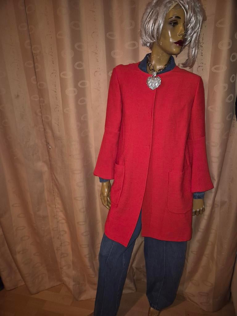 Rode jas van zara maat XL zgan met klokmouwen, Zara, Maat 46/48 (XL) of groter, Ophalen of Verzenden, Zo goed als nieuw