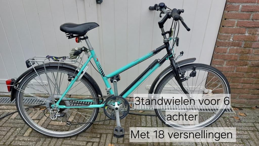 Citybike met 18 versnellingen - Goed onderhouden, Ophalen